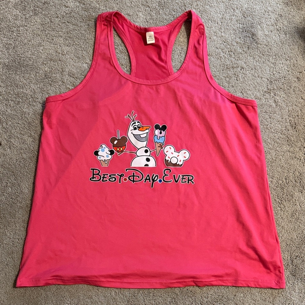 Pink Olaf 'Best Day Ever' Tank Top